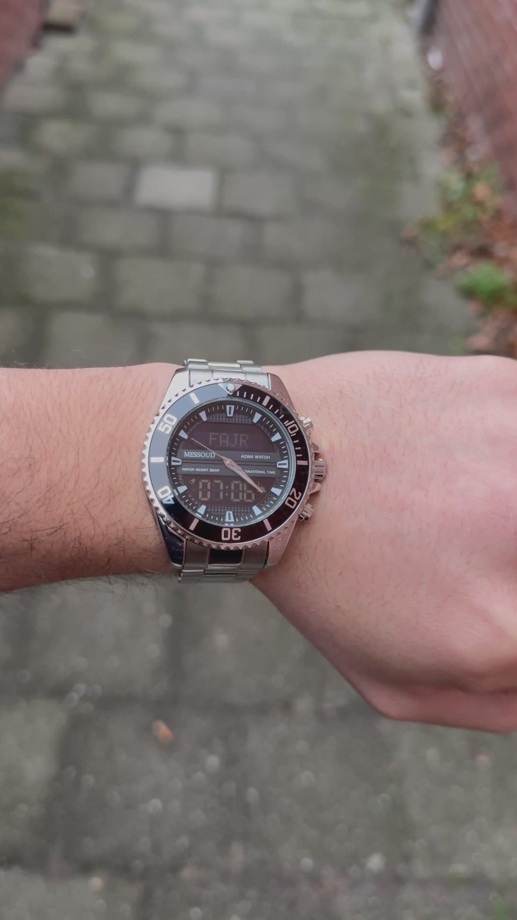 Montre Azan - Acier Obsidien